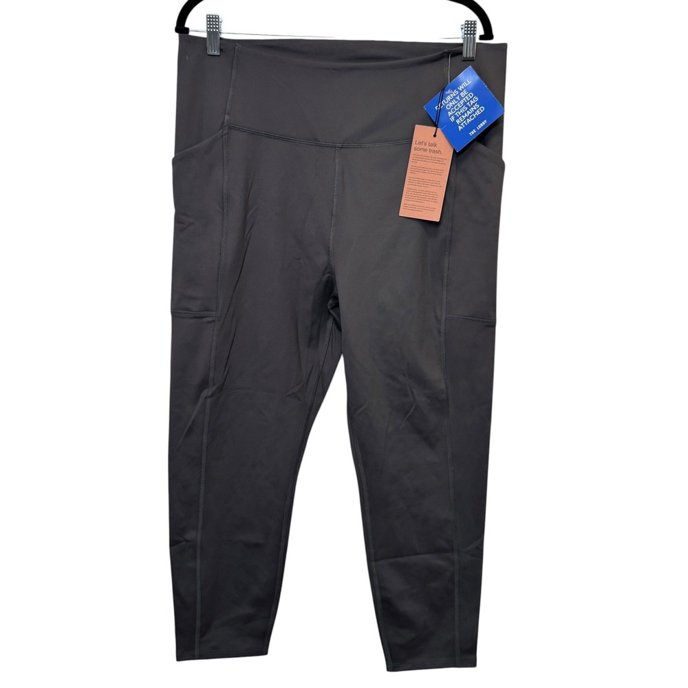 Girlfriend Collective Pocket Legging XXXL Grey Smoke 23 3/4" Hi Rise Athleisure